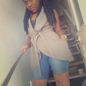 Olive Coverup w/ Belt